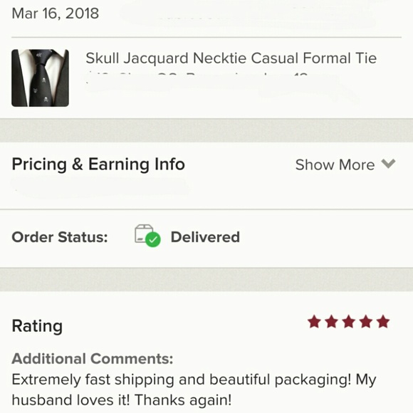 ONE LEFT! Skull Jacquard Necktie - Picture 5 of 5